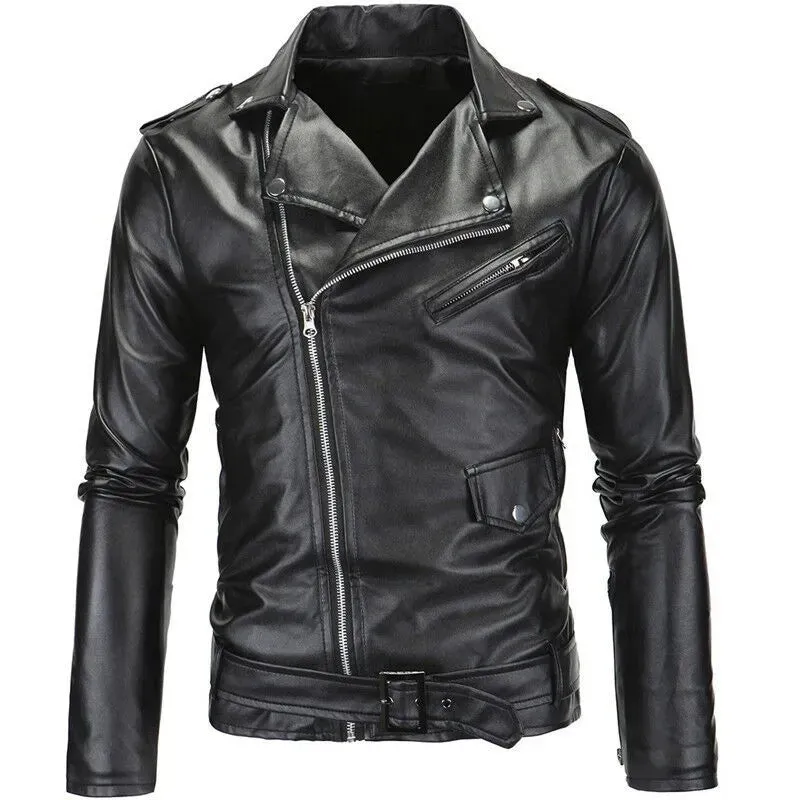2024 Black Codes Fashion Men Mid_Leather Coat (ASIAN SIZE XXXL= EU/UK L!!)