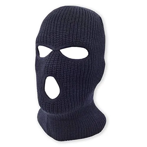 3 Hole Knitted Full Face Ski Mask Winter Balaclava Face Cover for Outdoor Sports