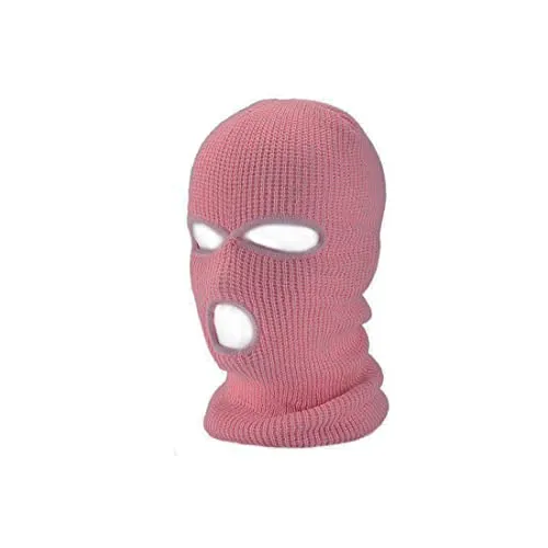 3 Hole Knitted Full Face Ski Mask Winter Balaclava Face Cover for Outdoor Sports