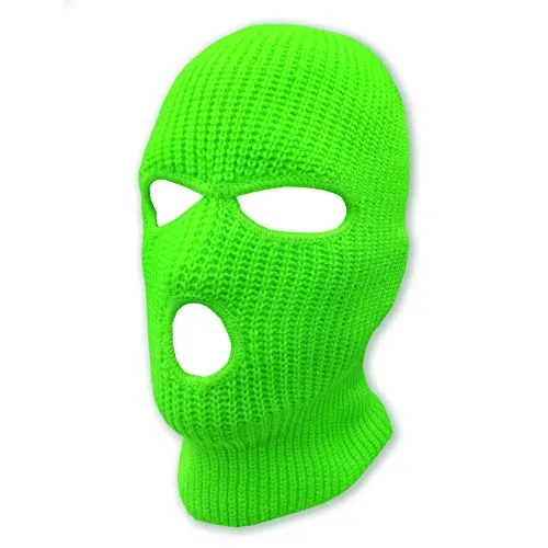 3 Hole Knitted Full Face Ski Mask Winter Balaclava Face Cover for Outdoor Sports
