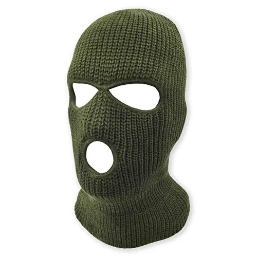 3 Hole Knitted Full Face Ski Mask Winter Balaclava Face Cover for Outdoor Sports