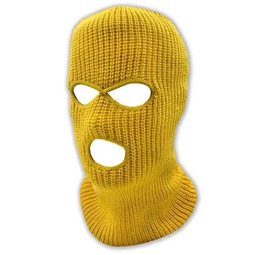 3 Hole Knitted Full Face Ski Mask Winter Balaclava Face Cover for Outdoor Sports