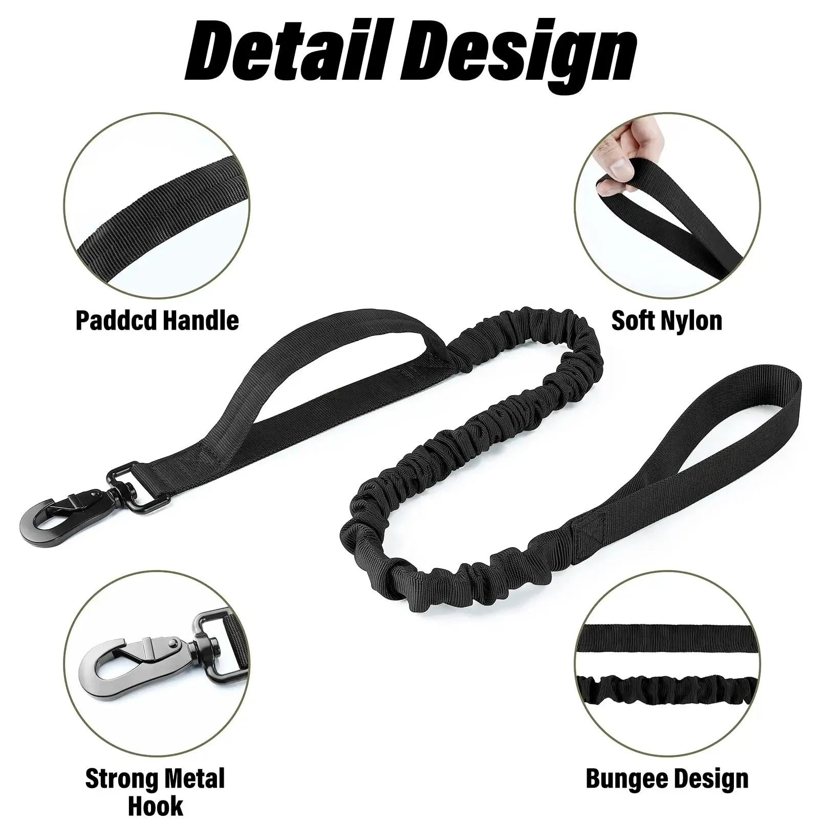 Adjustable Nylon AirTag Holder Dog Collar  Metal Buckle Pet Tactical Collar Dog Accessories Anti Lost and Pet Dogs Tracking Safe
