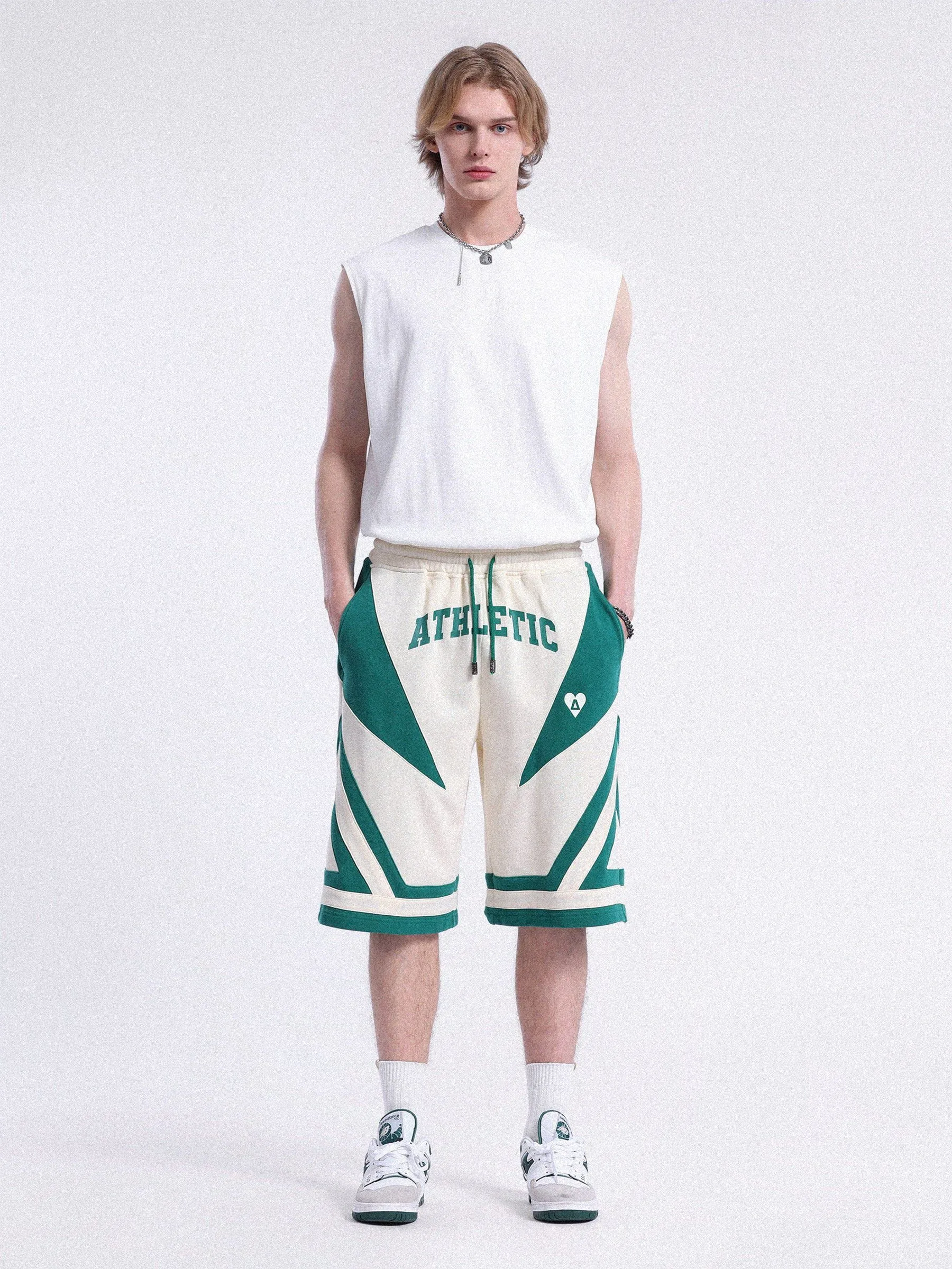 Aelfric Eden Color Blocking Patchwork Shorts