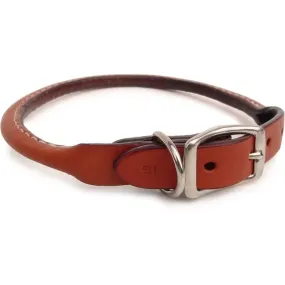 Auburn Leather - Rolled Collar 1 x 22 Tan Auburn Leather - Rolled Collar 1 x 22 Tan