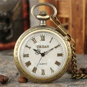 Bronze Retro Roman Numerals Display Quartz Pocket Watch Vintage Pendant Clock for Men Women Fob Sweater Chain /Hanging Chain Bronze Retro Roman Numerals Display Quartz Pocket Watch Vintage Pendant Clock for Men Women Fob Sweater Chain /Hanging Chain