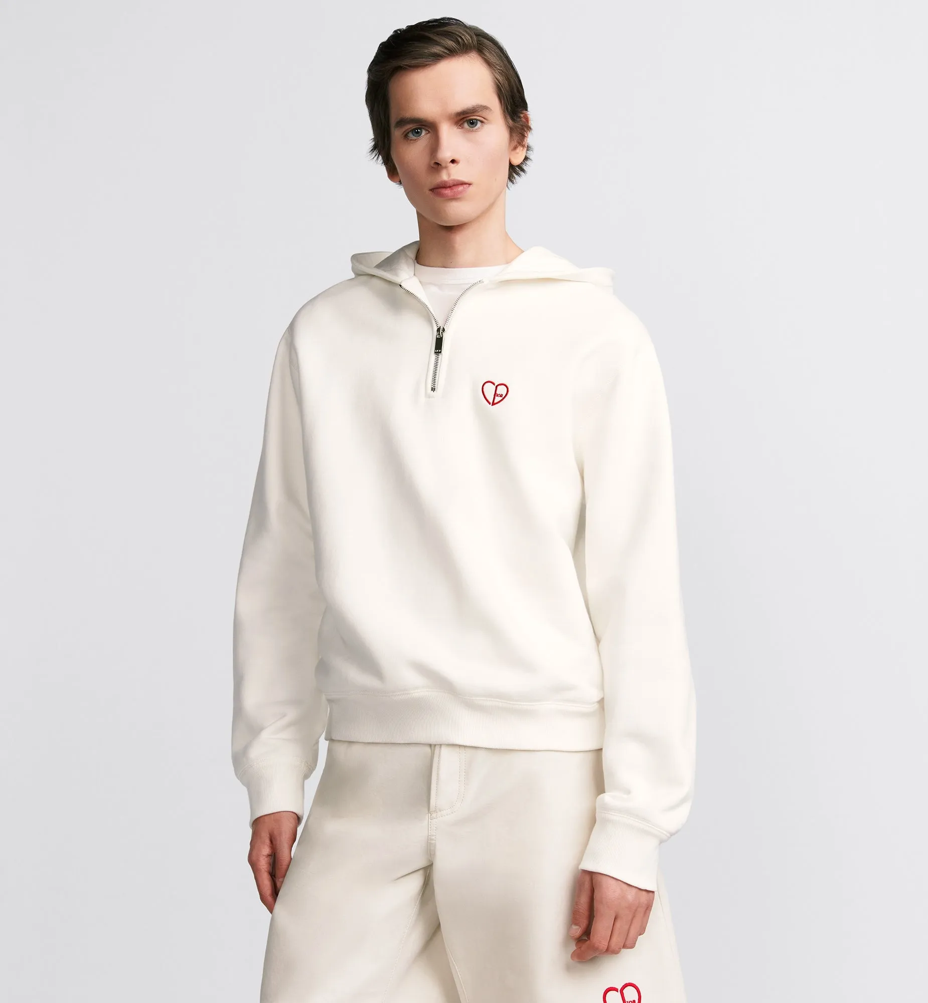 CD Heart Relaxed-Fit Hooded Sweatshirt