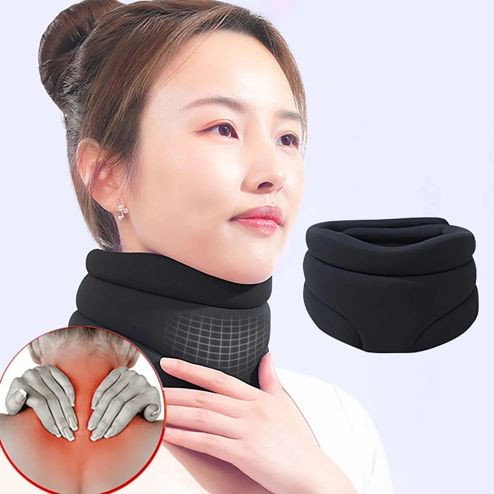 Cervi Correct Neck Brace - Adjustable Cervical Collar for Sleeping, Anti snoring and Neck Pain Support