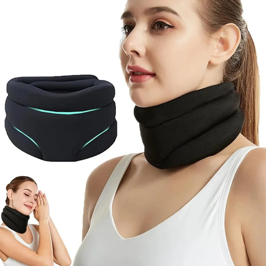 Cervi Correct Neck Brace - Adjustable Cervical Collar for Sleeping, Anti snoring and Neck Pain Support