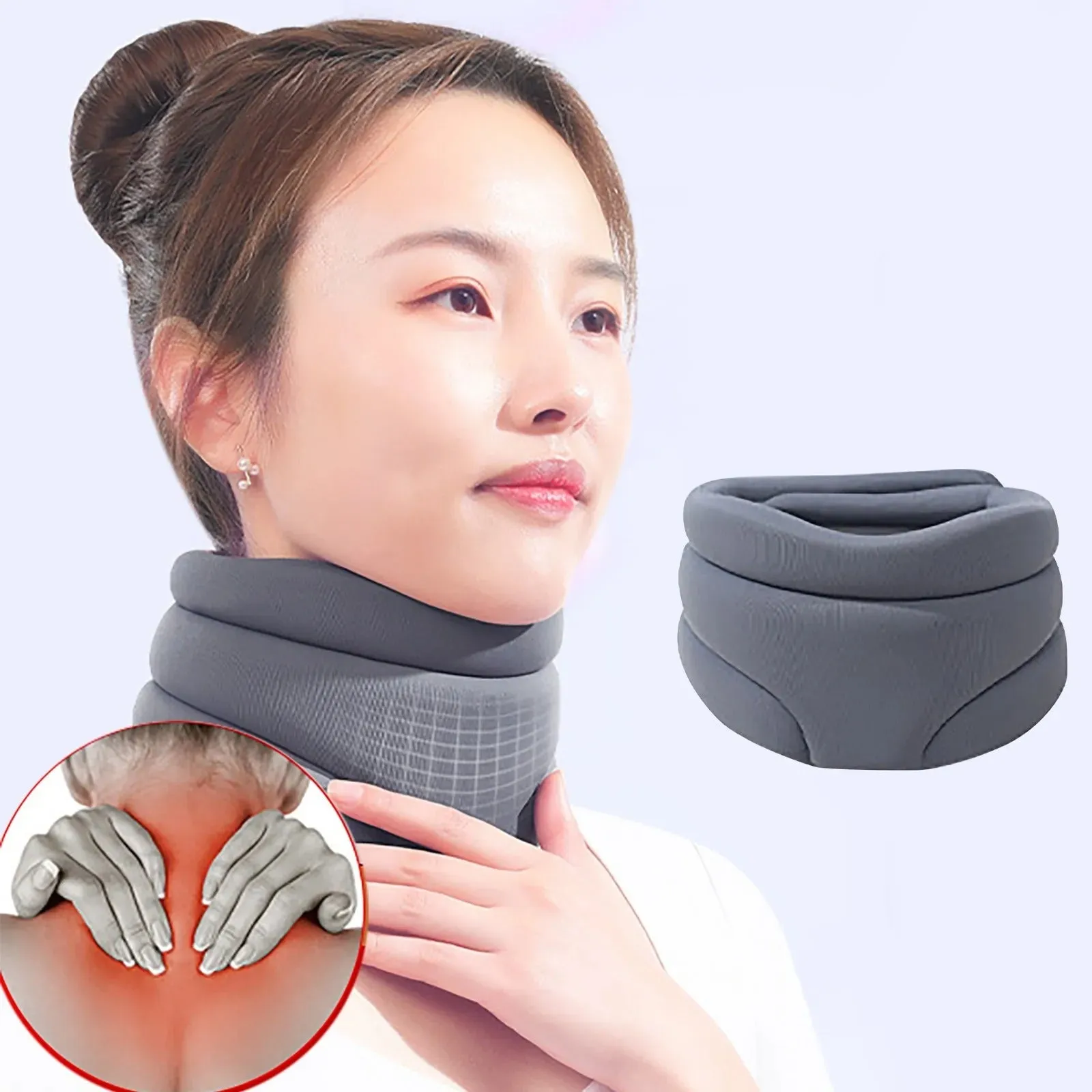Cervi Correct Neck Brace - Adjustable Cervical Collar for Sleeping, Anti snoring and Neck Pain Support