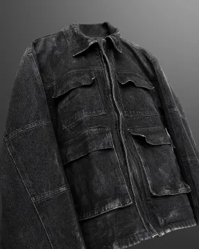 CHARCOAL BLACK Denim Jacket - Exclusive