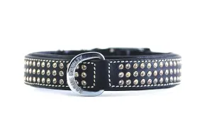 Dog Collar - "Shimmer" Swarovski Black