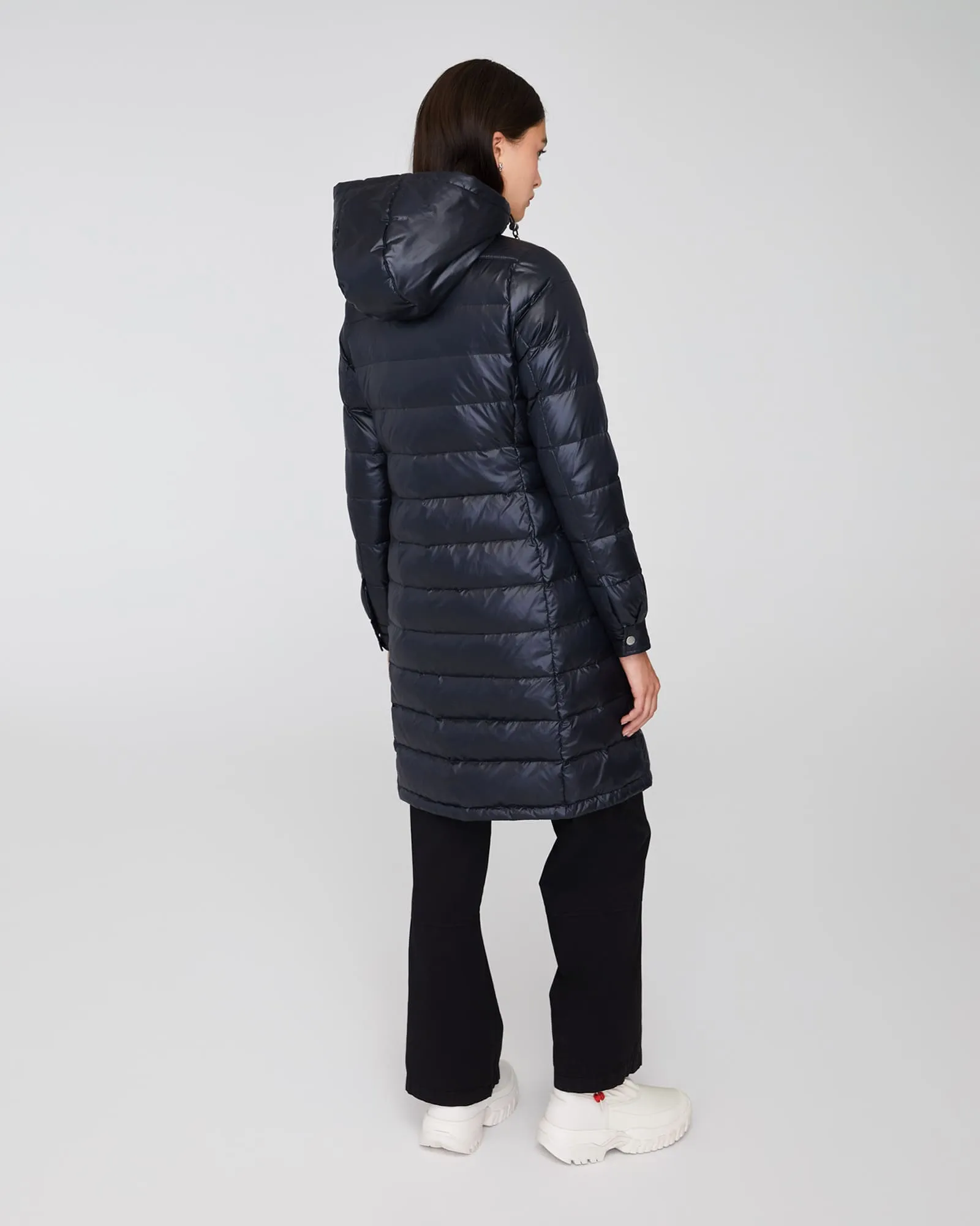 DOROTHY LONG HOODED | Lightweight Down Jacket