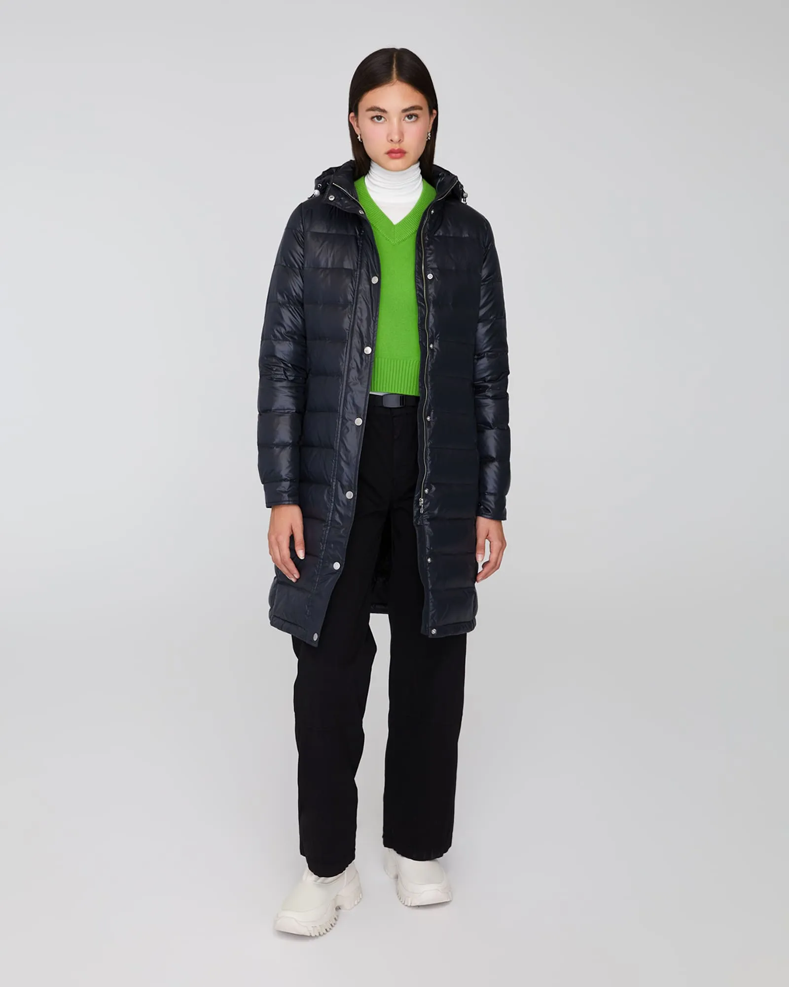 DOROTHY LONG HOODED | Lightweight Down Jacket