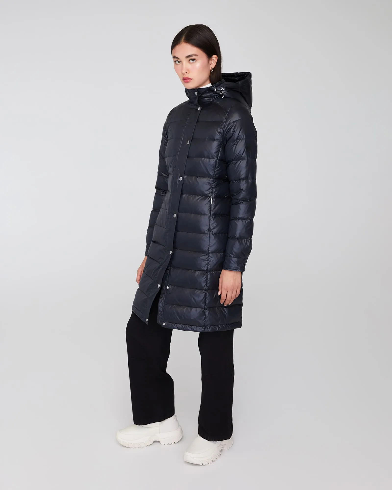 DOROTHY LONG HOODED | Lightweight Down Jacket