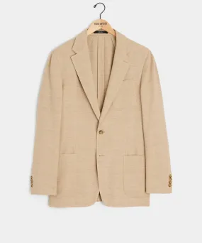Italian Cotton Wool Sport Coat in Wheat