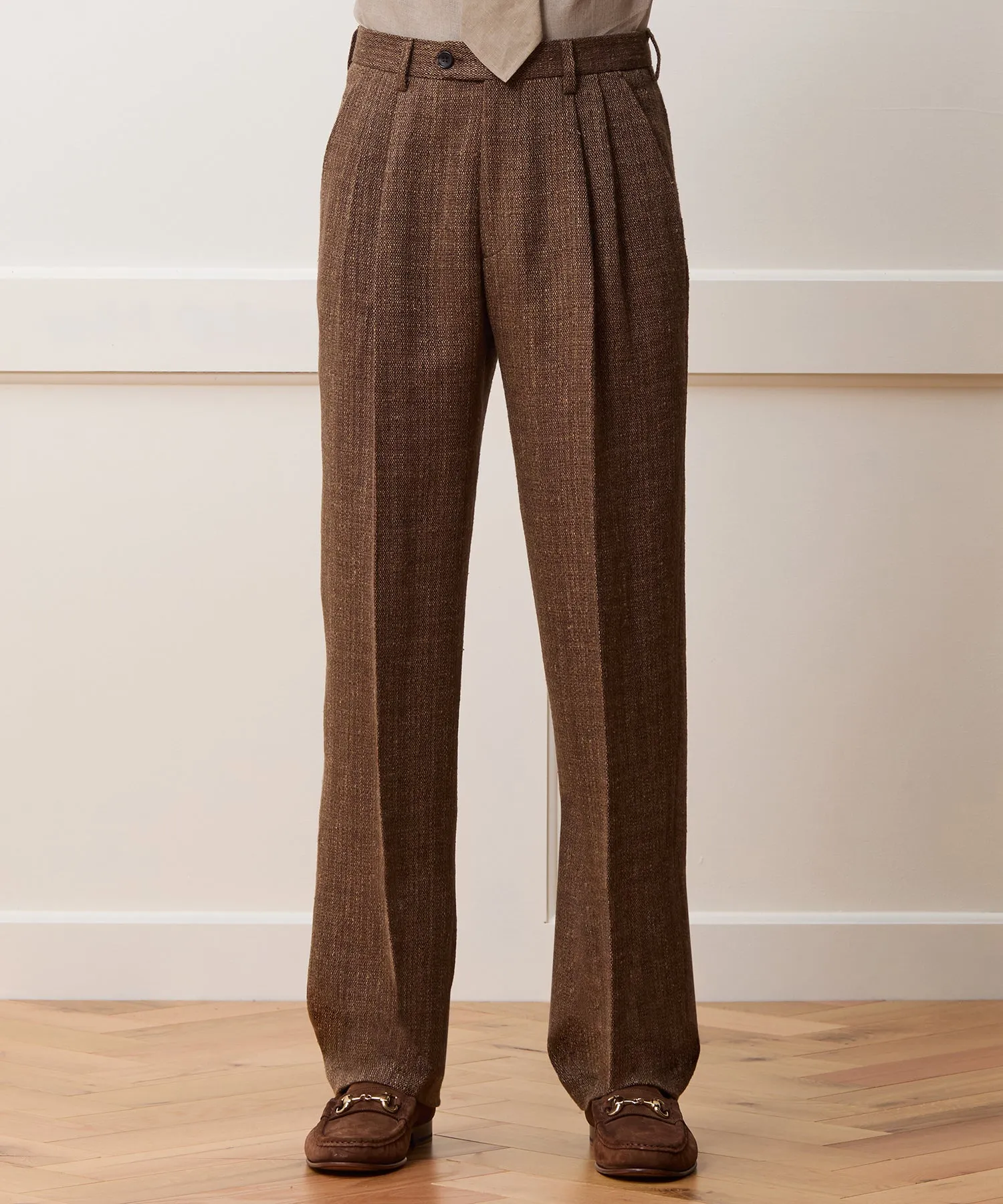 Italian Linen Silk Donegal Wythe Trouser