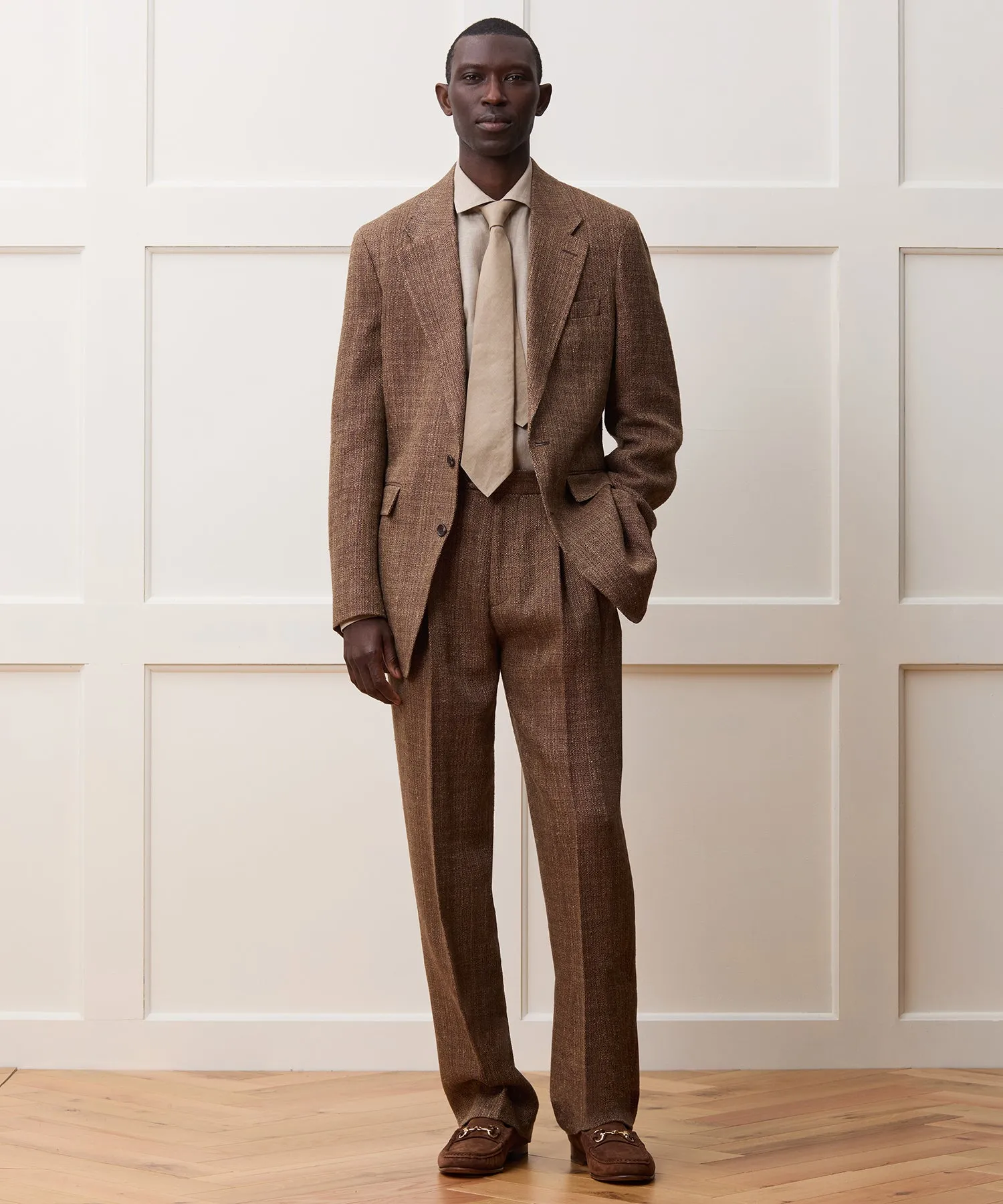 Italian Linen Silk Donegal Wythe Trouser