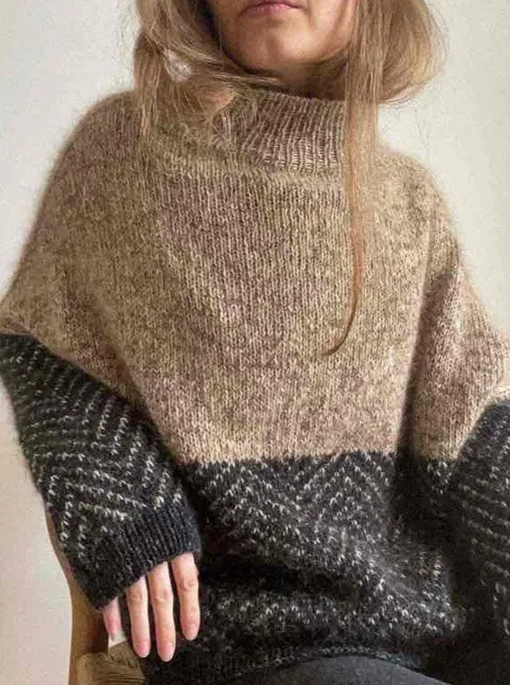 Jeol sweater by Aegyo Knit, No 16   Silk Mohair yarn kit (excl pattern)