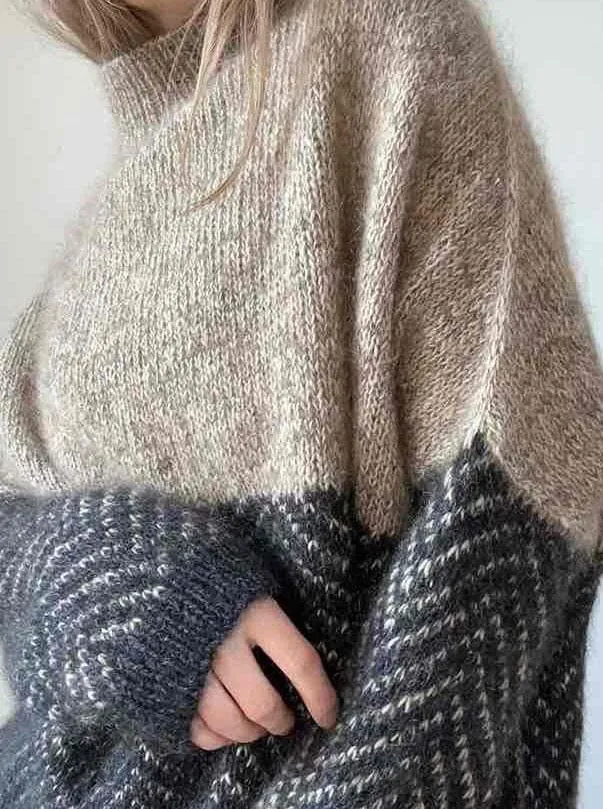 Jeol sweater by Aegyo Knit, No 16   Silk Mohair yarn kit (excl pattern)