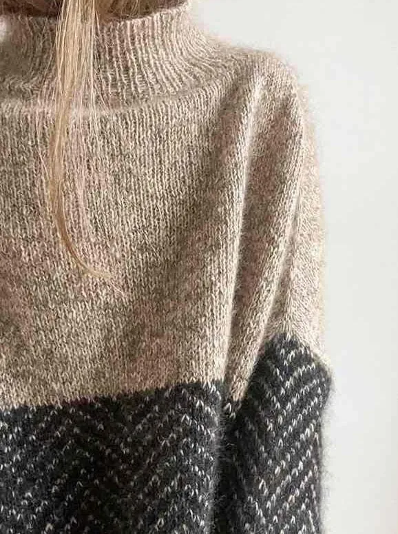 Jeol sweater by Aegyo Knit, No 16   Silk Mohair yarn kit (excl pattern)