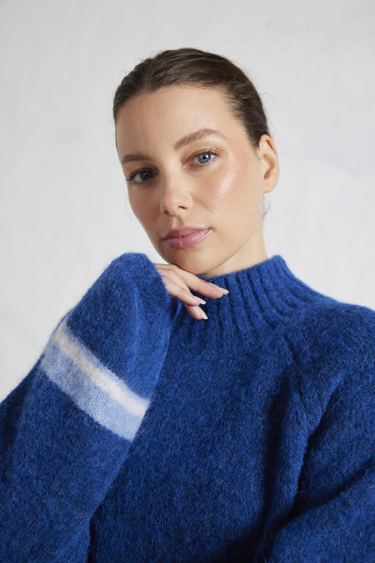 Leona Alpaca Sweater in Mayfair