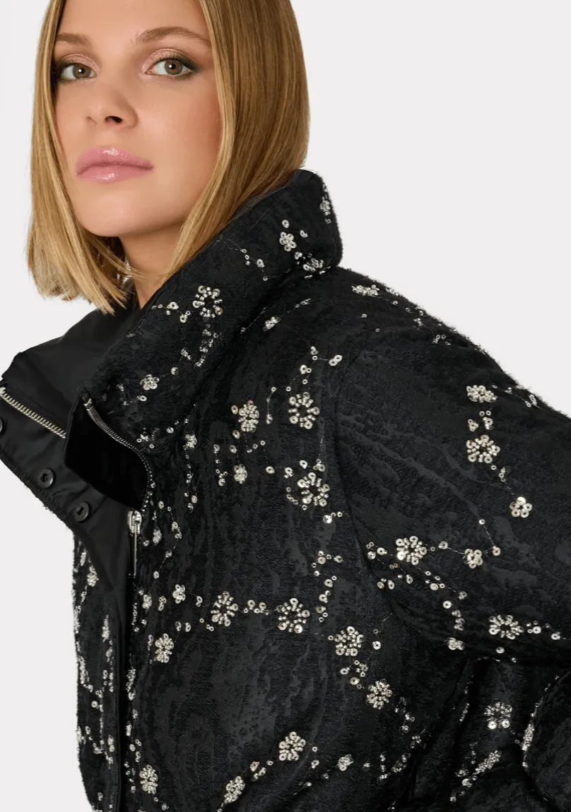 Milly Hayes Cropped Beaded Puffer