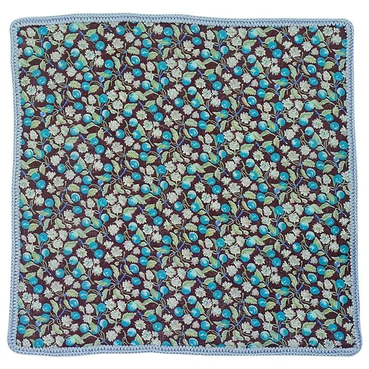 Mirtillo Blossom with Lilac Blue Signature Border