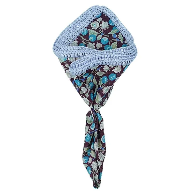 Mirtillo Blossom with Lilac Blue Signature Border