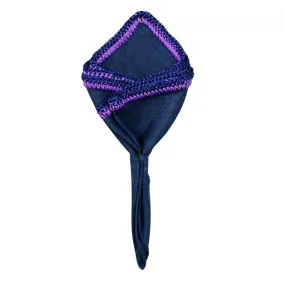 Navy Scuro with Purple and Navy Flake Signature Border