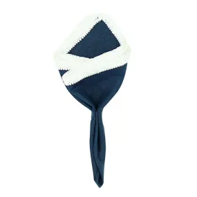 Navy Scuro with White Snow Flake Signature Border
