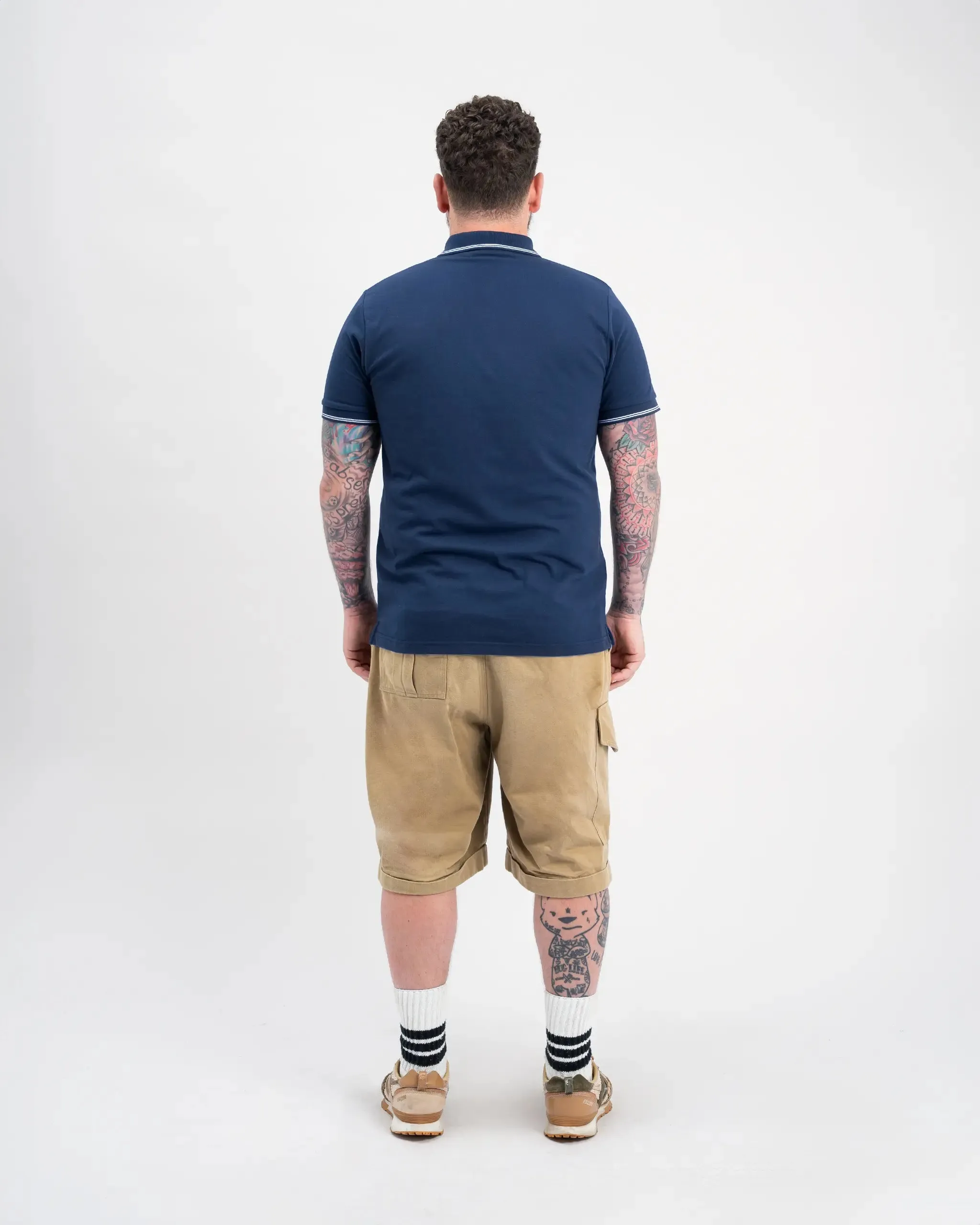 Newcastle United Men's Navy Terrace Pique Polo