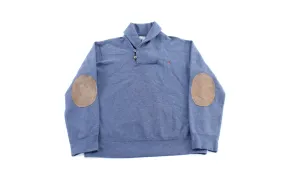 Polo by Ralph Lauren Embroidered Logo Blue Elbow Patch Sweater Polo by Ralph Lauren Embroidered Logo Blue Elbow Patch Sweater