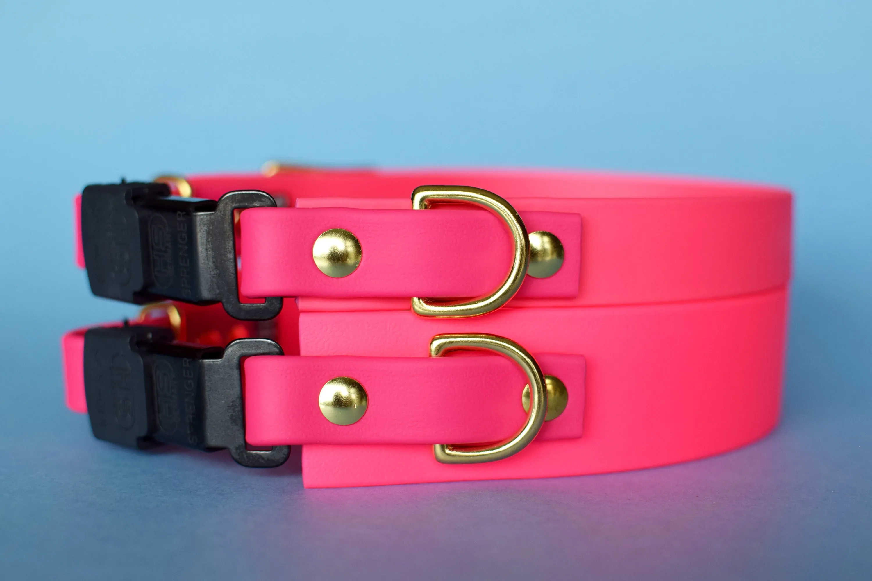 PREMADE COLLECTION - Hot Pink & Fuchsia Osgiliath Biothane Dog Collar