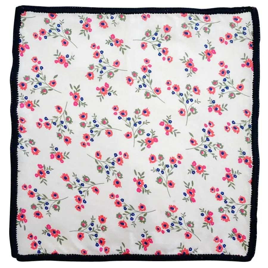 Strawberry Hamptons with Navy Blue Signature Border