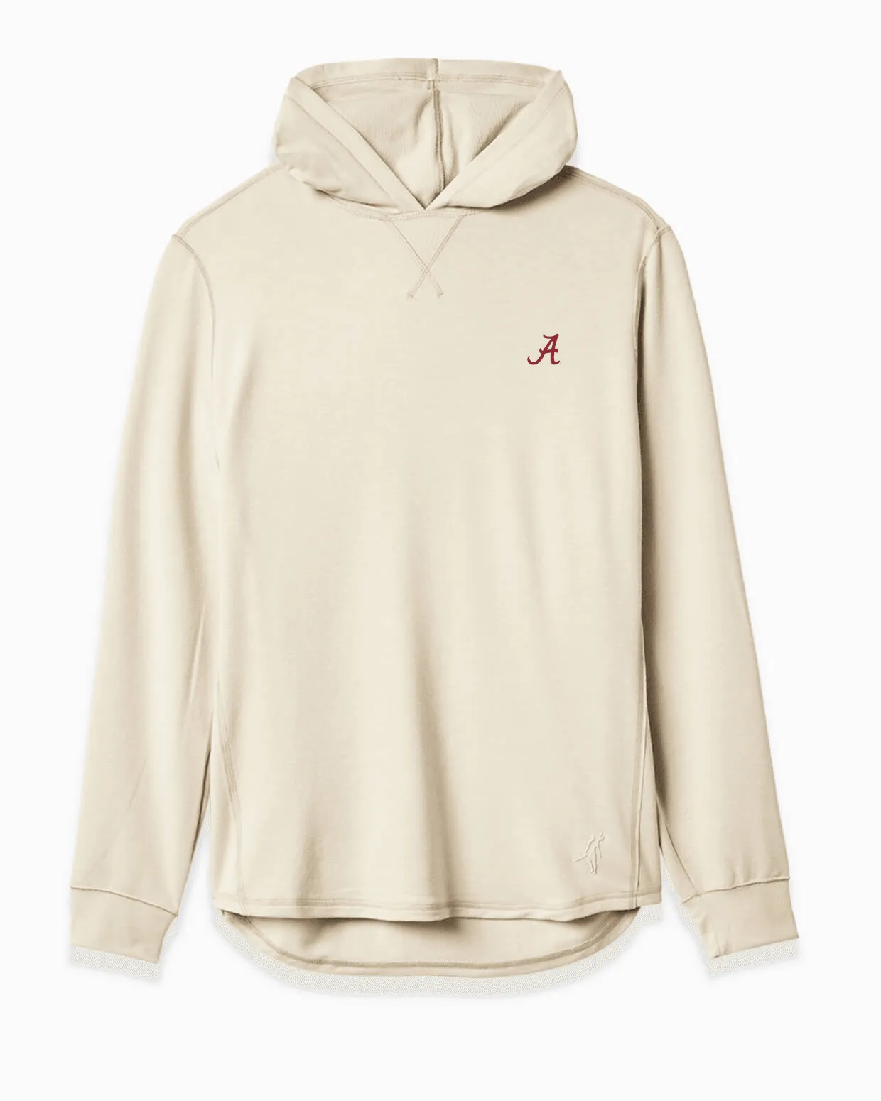 Toes on the Nose Natural Sea Silk Long Sleeve Hoodie (Script A)