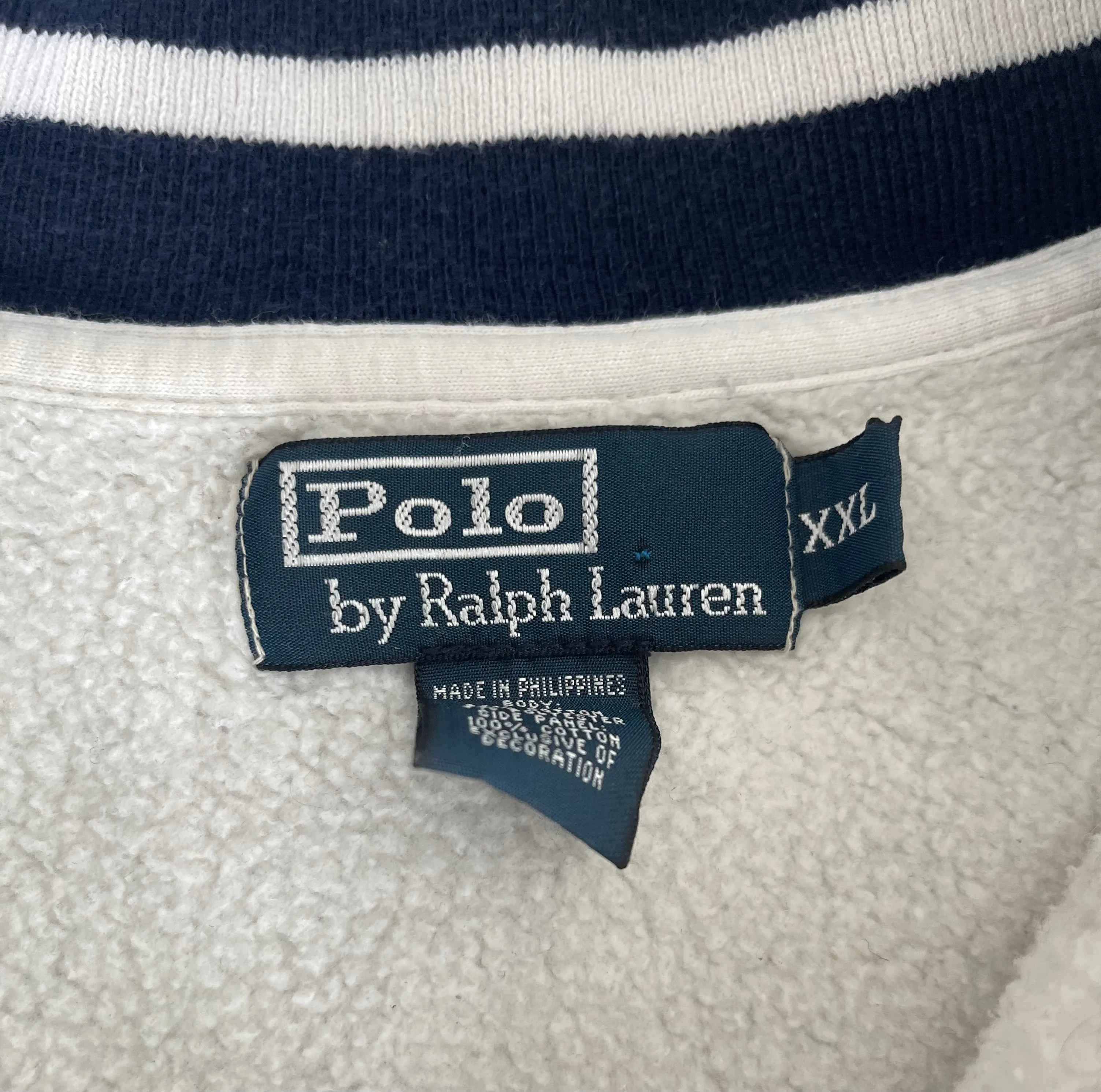 Vintage Polo Ralph Lauren P Wing Half Zip Sweater XL