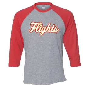 Winston-Salem Flights 3/4 Baseball Tee