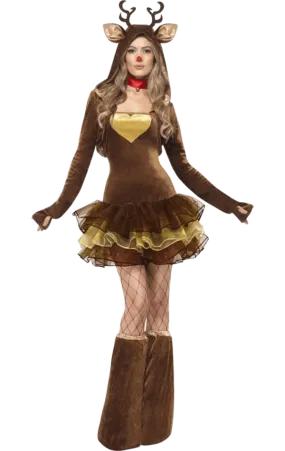Womens Fever Reindeer Costume